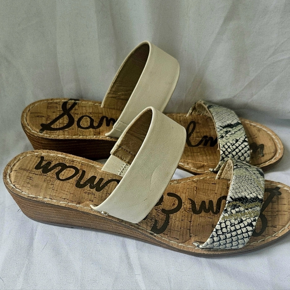 Sam Edelman Gala Two Strap Low Wedge Sandals Women’s Size 8.5 - Picture 6 of 7